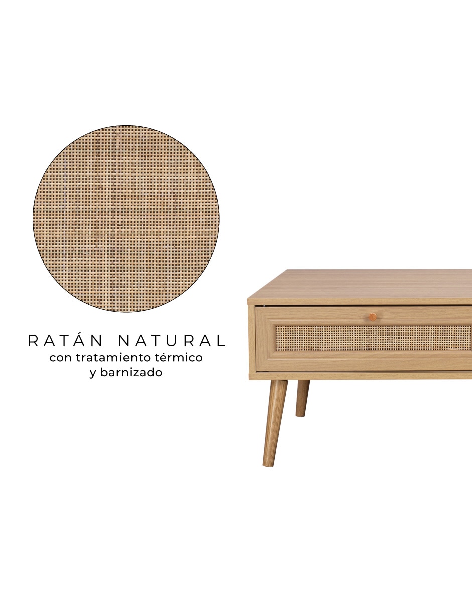 Mesa de centro armable Rattan 5