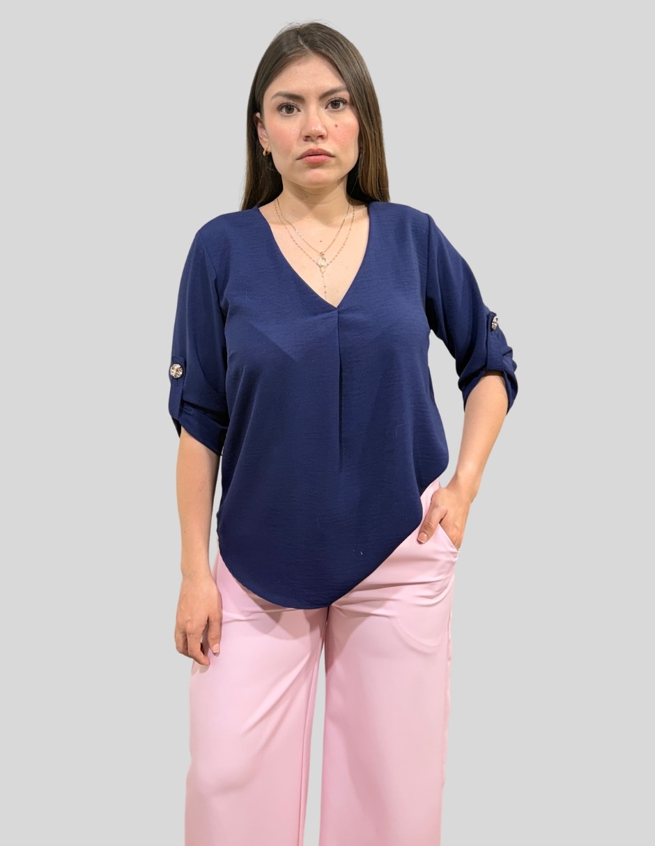 Blusa manga al codo para mujer Blusa manga al codo para mujer