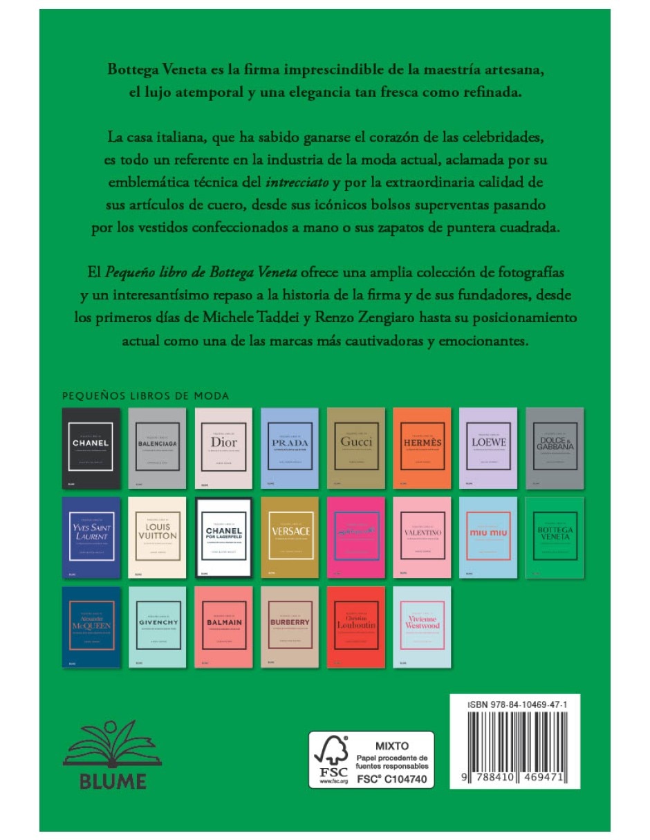 Libro pequeño libro de bottega veneta la historia de la iconica casa de moda de frances solö