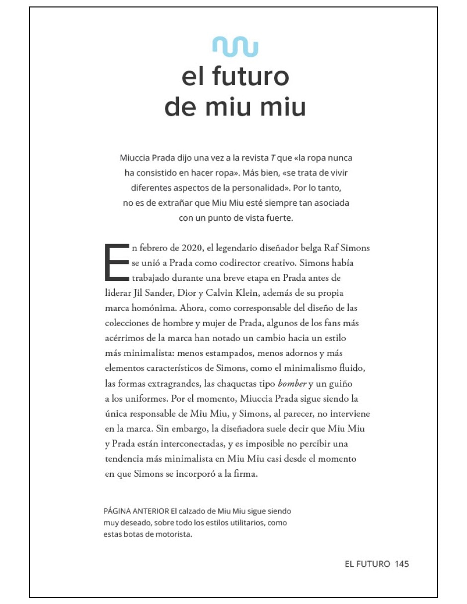 Libro pequeño libro de miu miu la historia de la iconica casa de moda de kristen bateman
