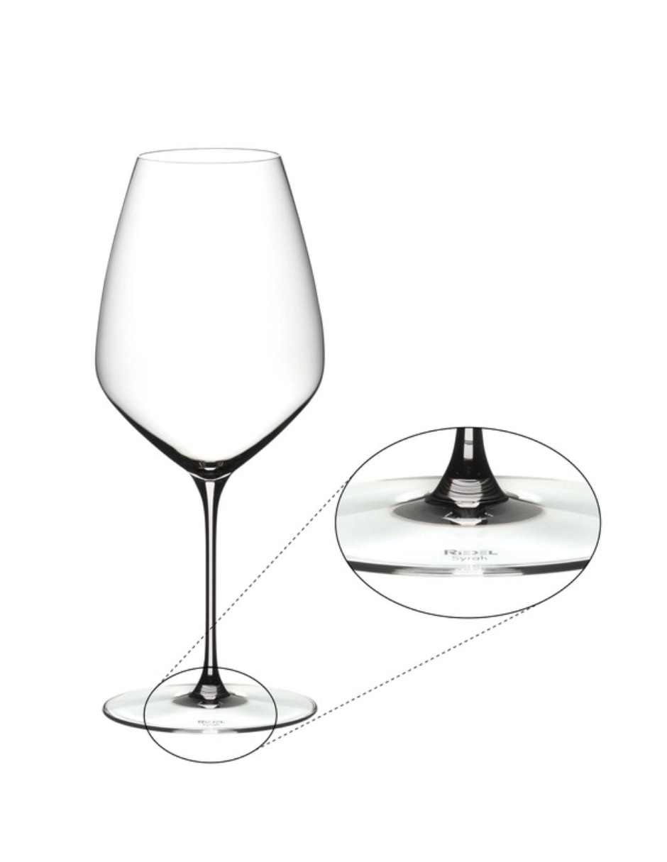 Set de copas para vino Riedel Veloce syrah de cristal 2 piezas