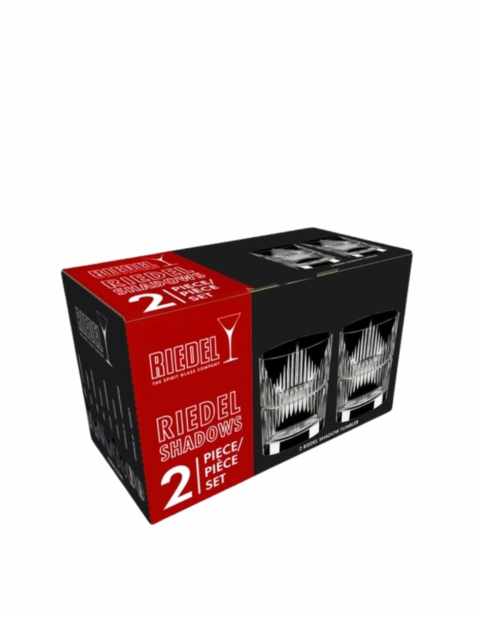 Vaso para whisky riedel shadows de cristal con 2 piezas piezas