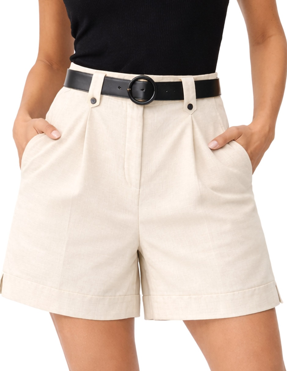 Short de lino para mujer 2
