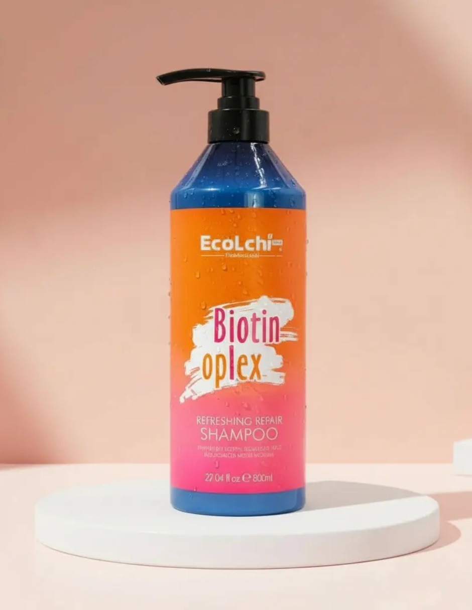 Shampoo para cabello para cabello todo tipo shampoo ecolchi biotin oplex orgánico todo tipo de cabello genérica ecolchi