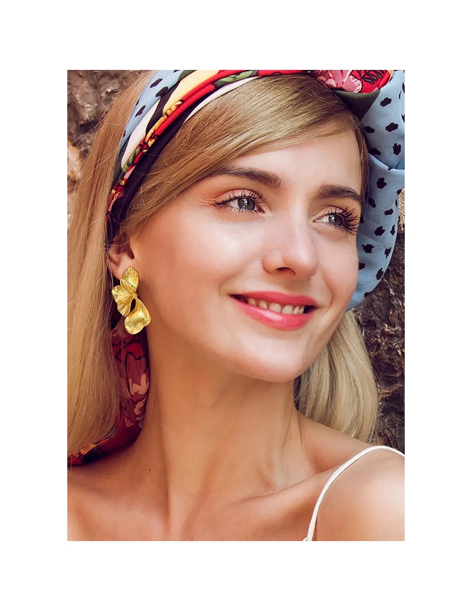 Largos de flor abs joyeria fina de acero inoxidable con acabado brillante