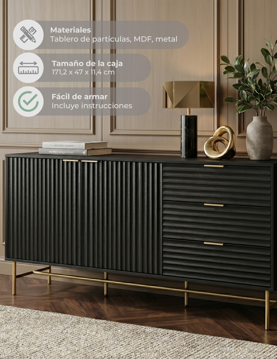 Credenza armable Línea New York Relan de MDF
