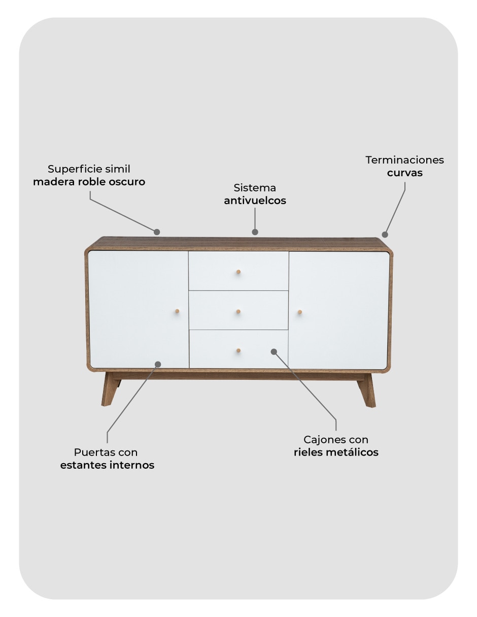 Figura de colección nórdica round relan de mdf
