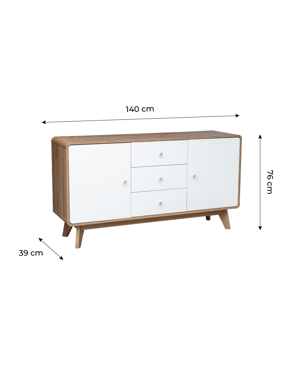 Credenza armable Nórdica Round de MDF 9