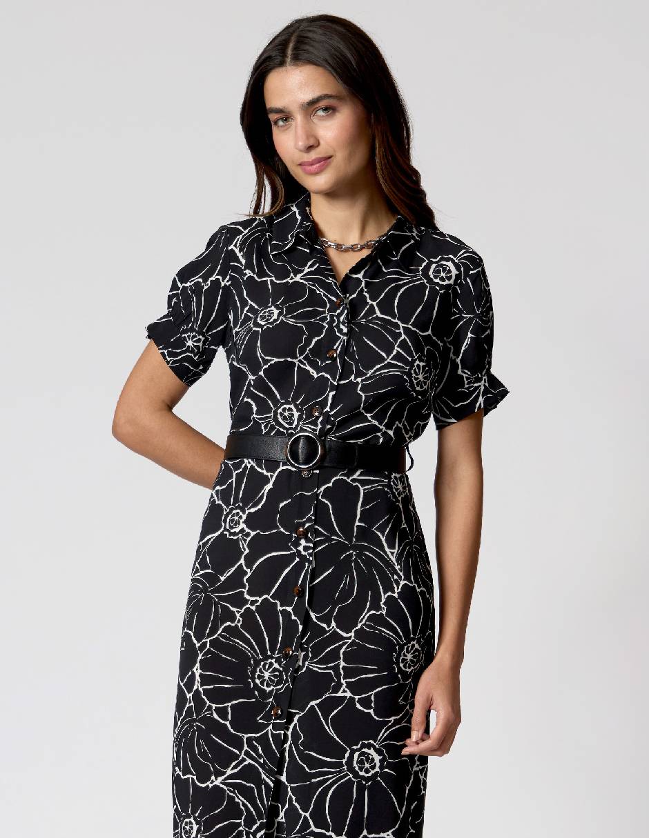 Vestido midi casual Criteria para mujer