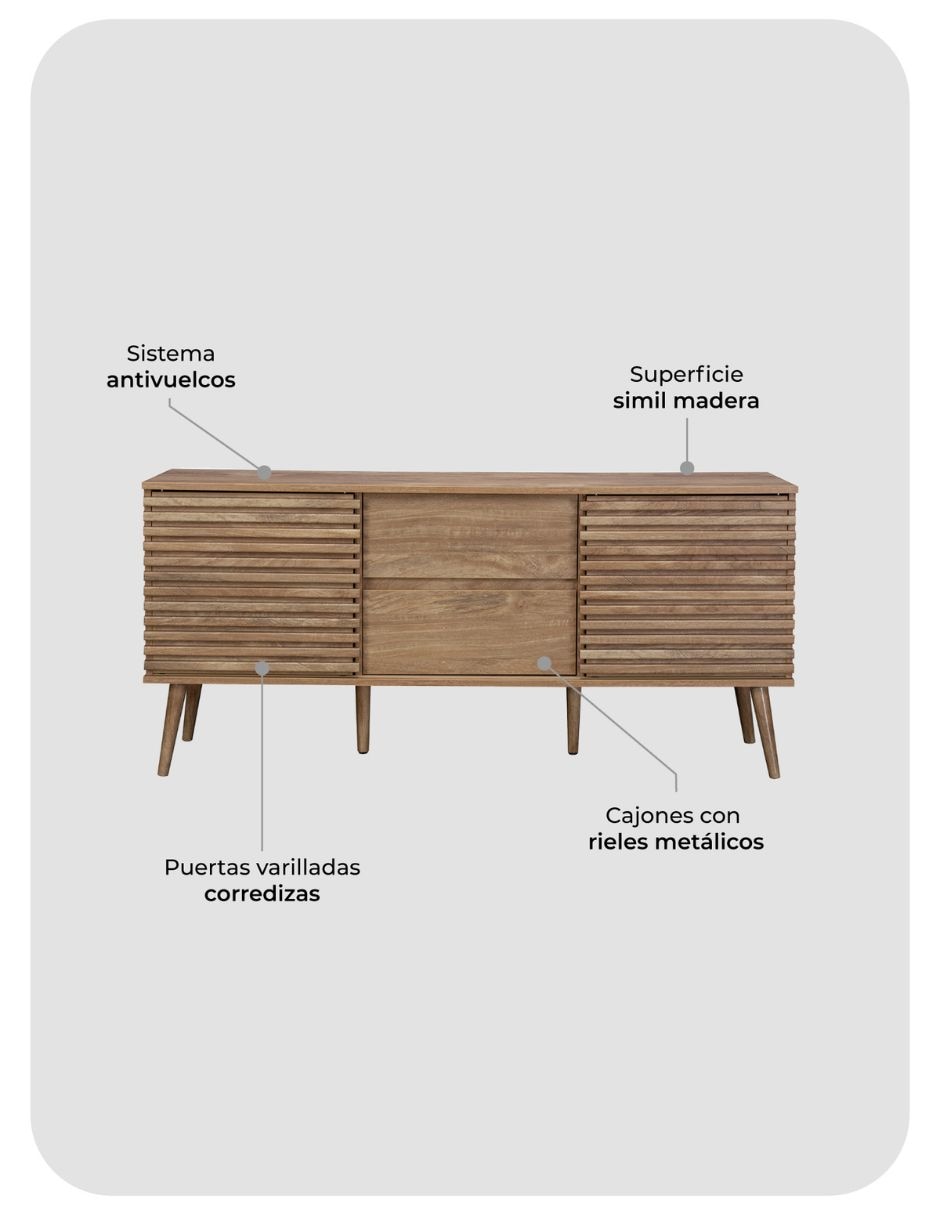 Figura de colección línea varillas relan de mdf
