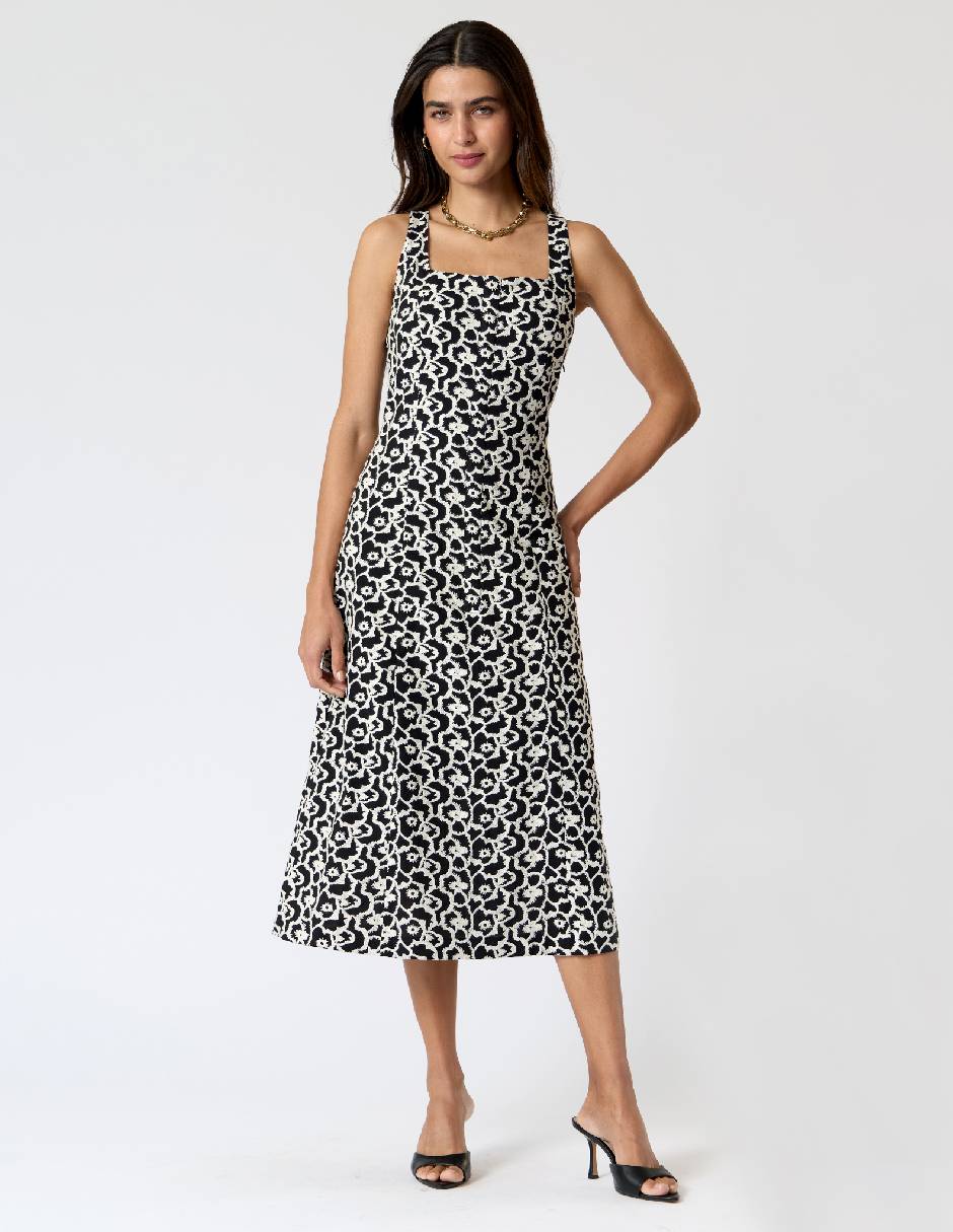 Vestido midi casual Criteria para mujer
