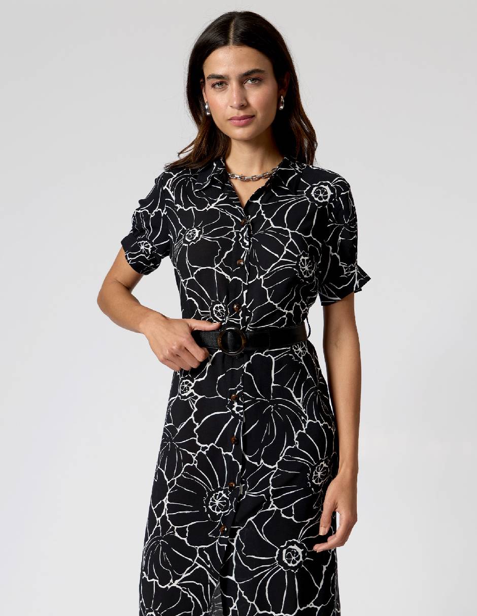 Vestido midi casual Criteria para mujer