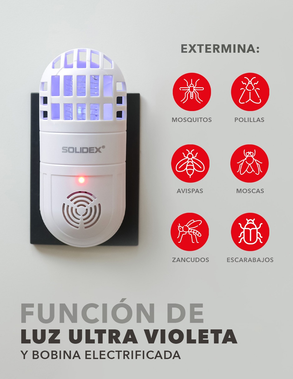 Lámpara repelente de insectos Solidex de 110 V - 120 V