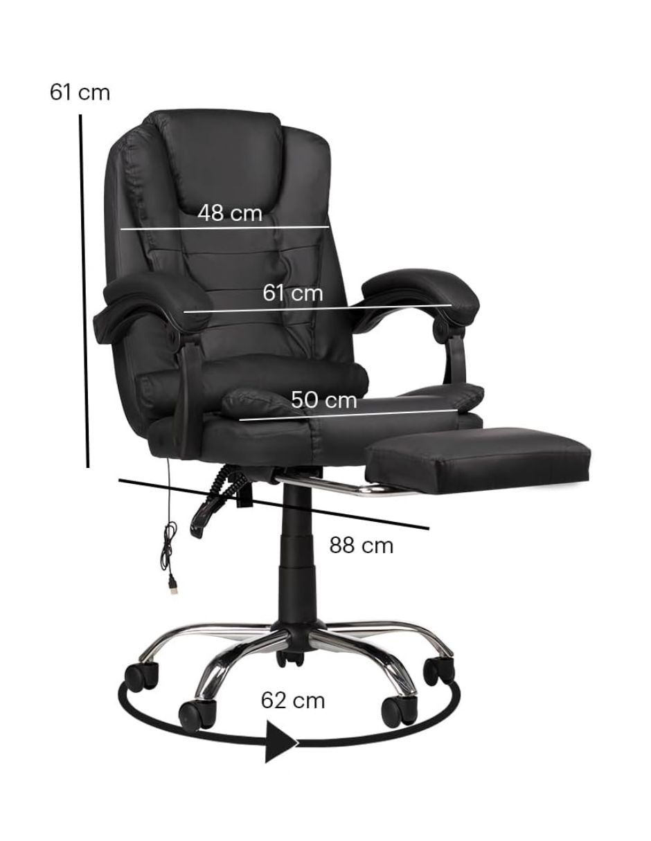 Silla gamer con masajeador PO14C1 Selectshop