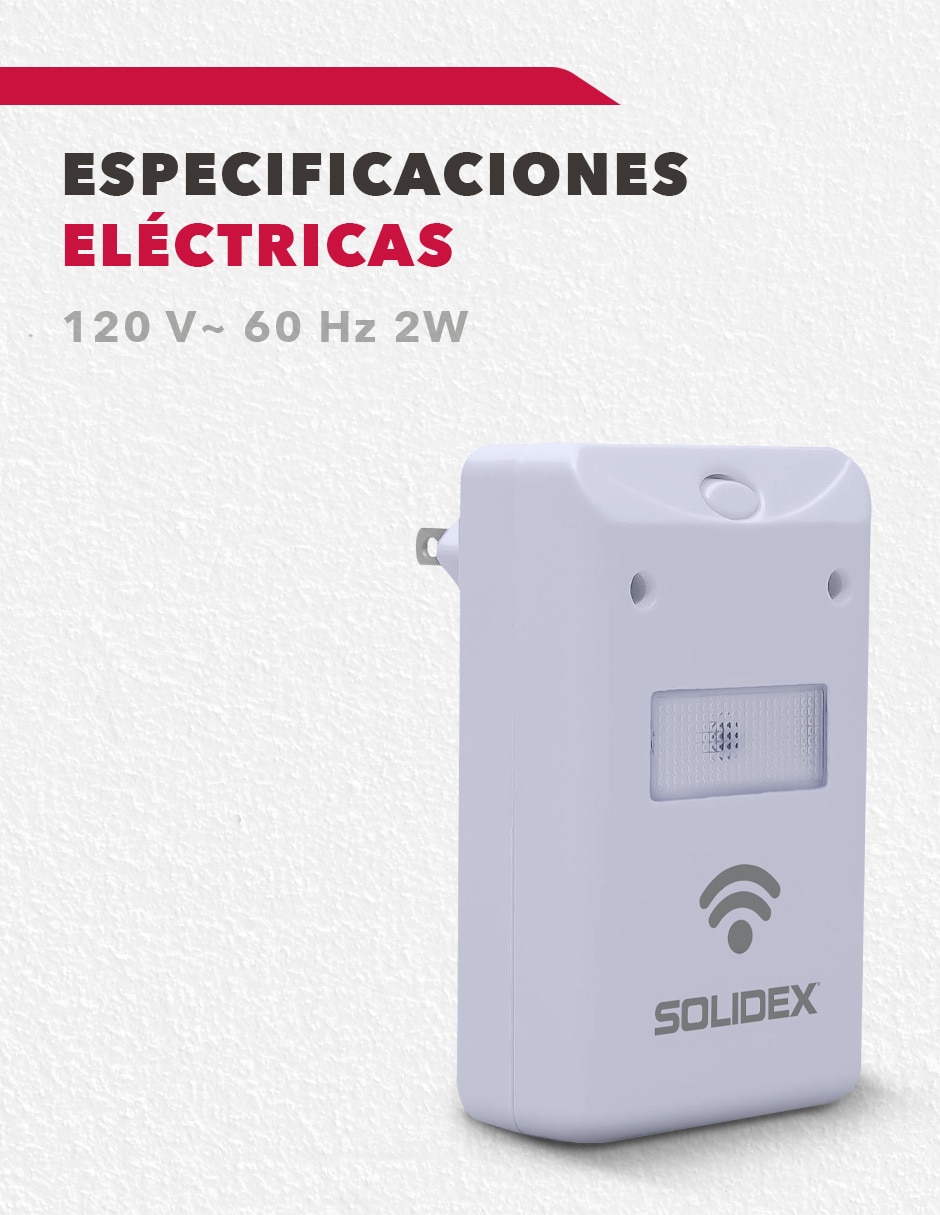 Lámpara repelente de insectos Solidex de 110 V - 120 V