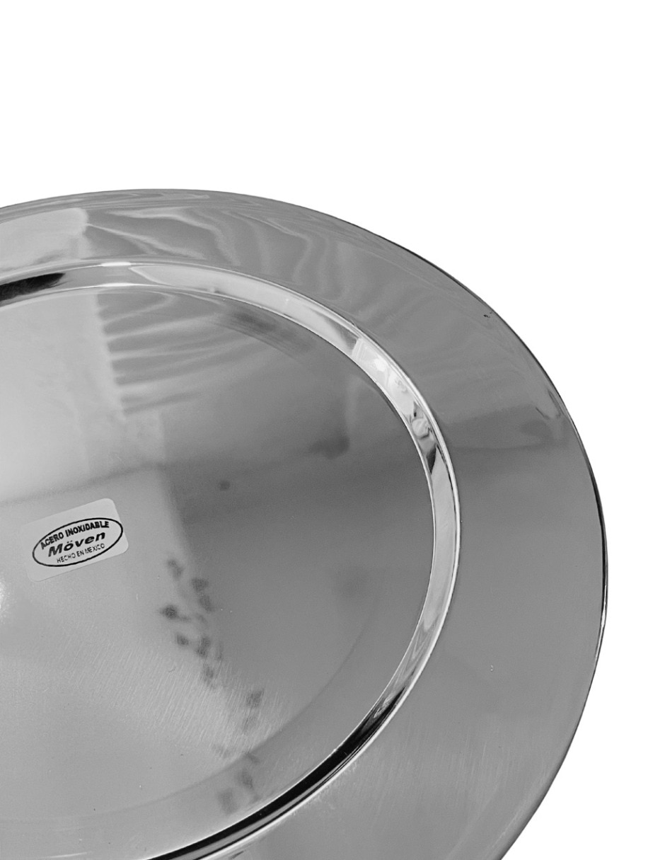 Set plato base Möven de acero inoxidable 6 piezas