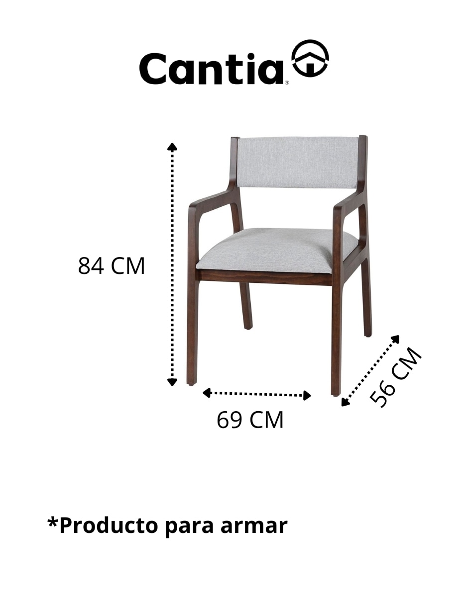 Silla van gigh cantia de madera pino
