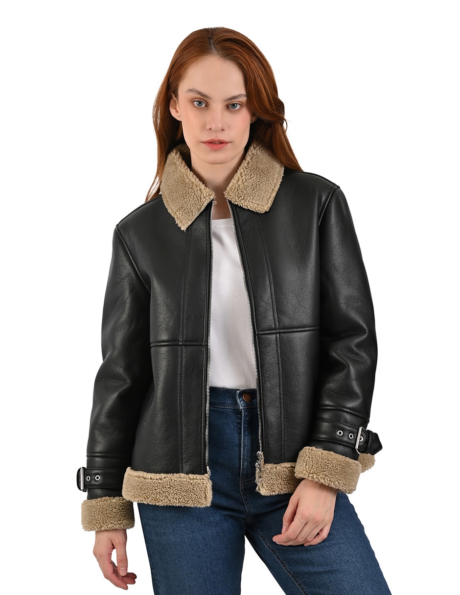 Chamarra casual ninewestimpermeable para mujer