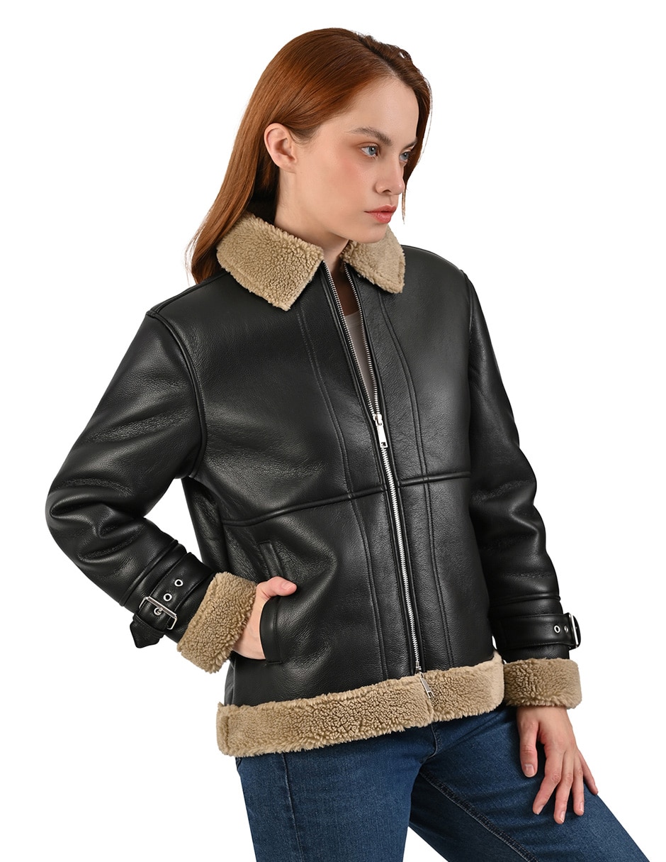 Chamarra casual ninewestimpermeable para mujer