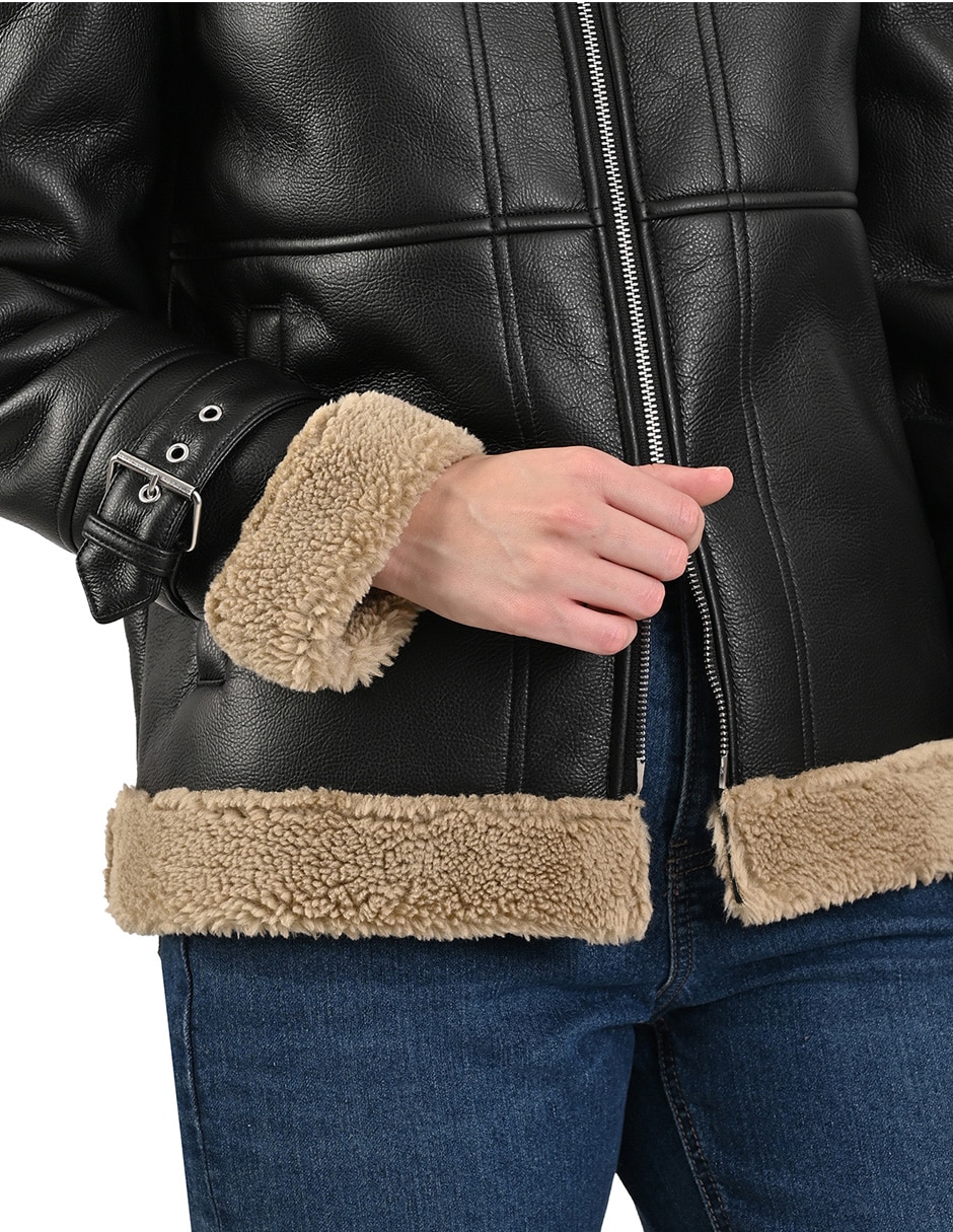 Chamarra casual ninewestimpermeable para mujer