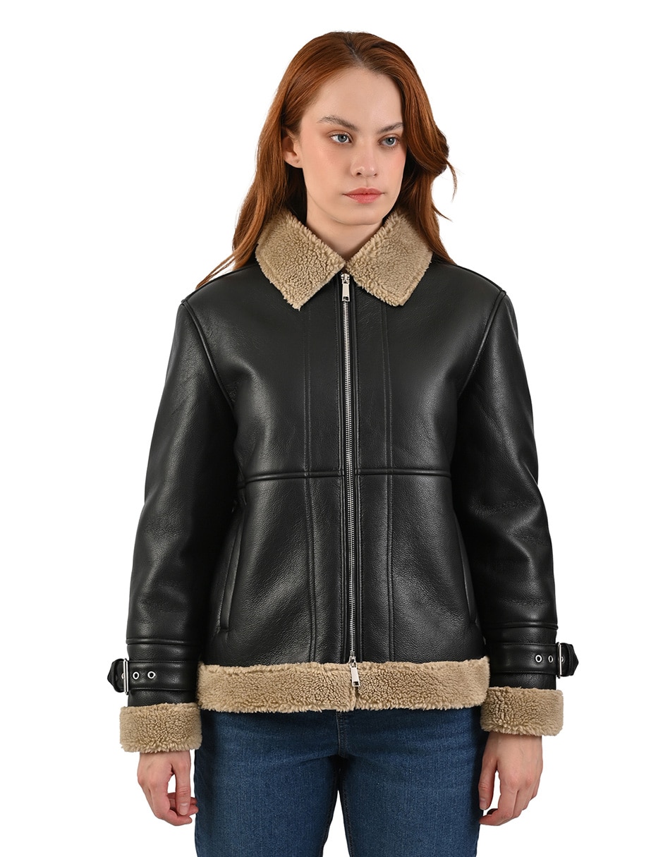 Chamarra casual ninewestimpermeable para mujer