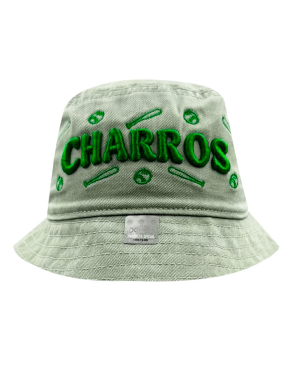 Gorro bucket para béisbol charros de jalisco unisex 1
