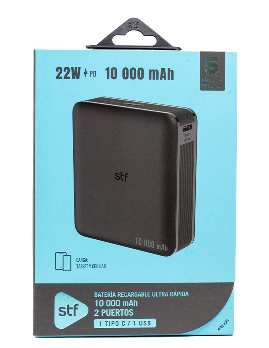 Batería portátil stf 10000 mah power bank
