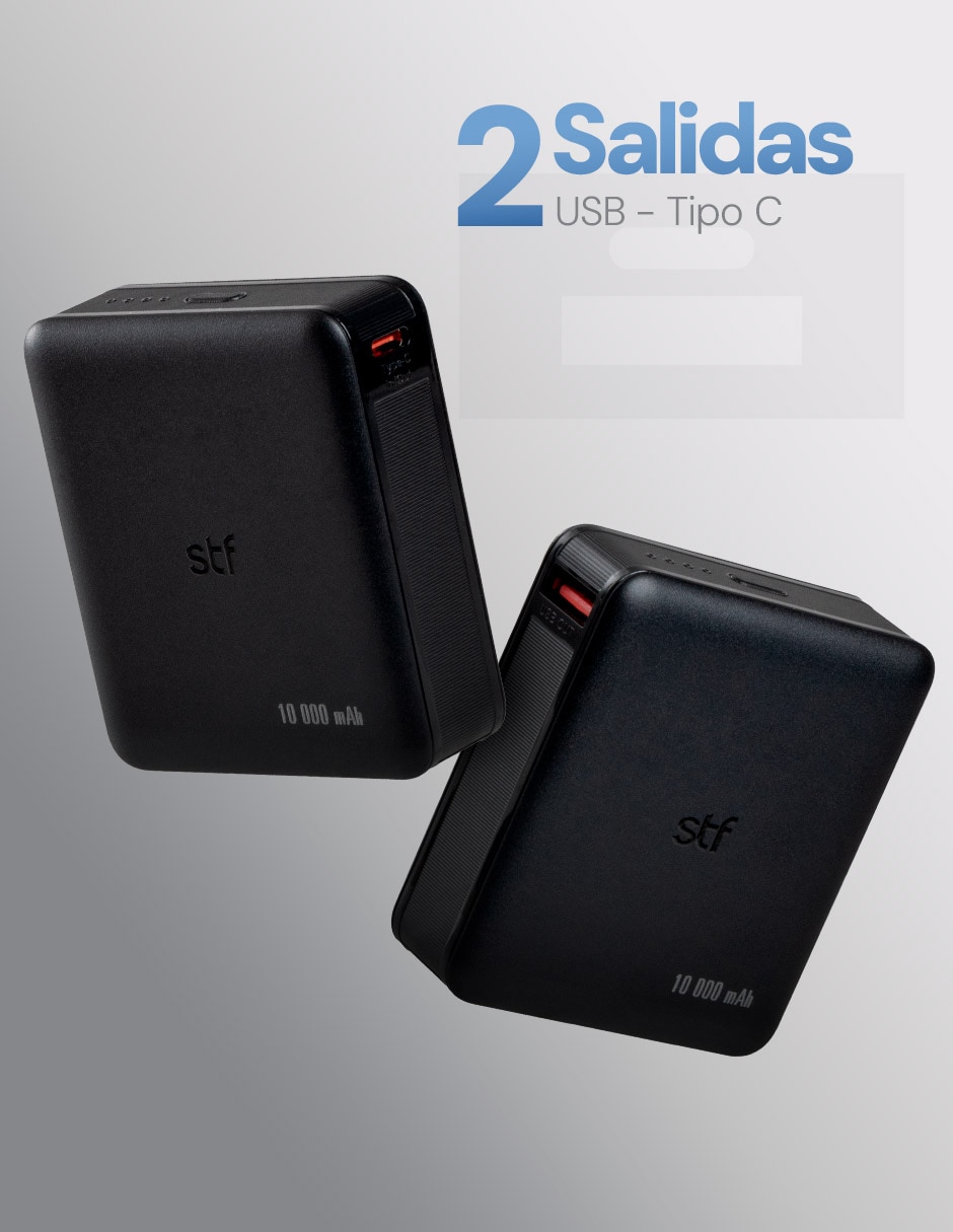 Batería portátil stf 10000 mah power bank