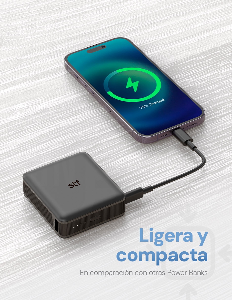 Batería portátil stf 10000 mah power bank