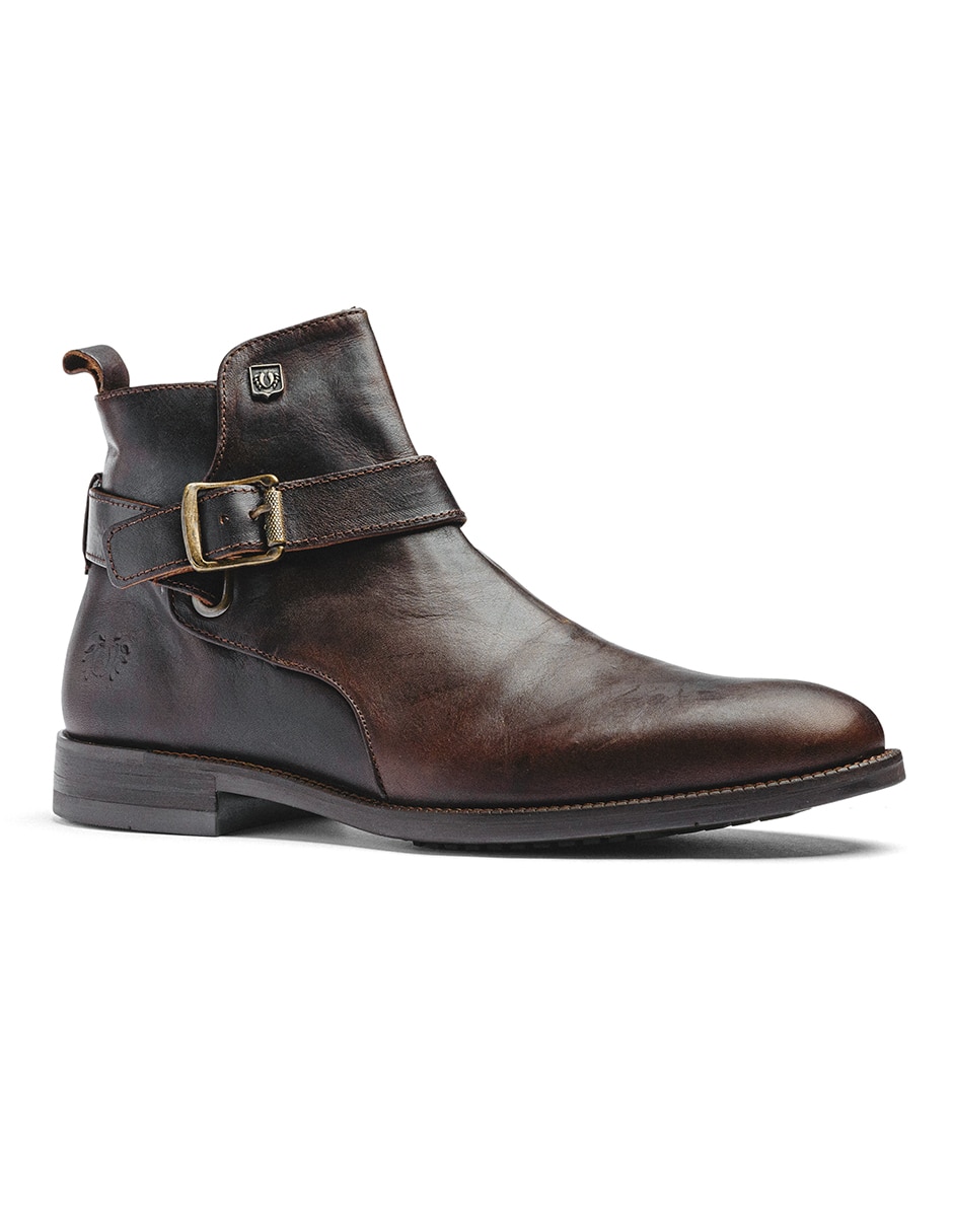 Botín black peppers de piel para hombre