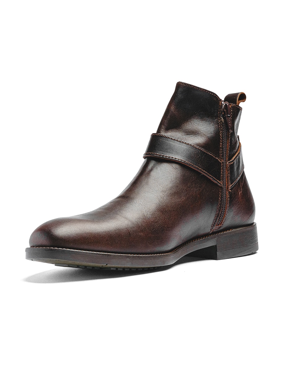 Botín black peppers de piel para hombre