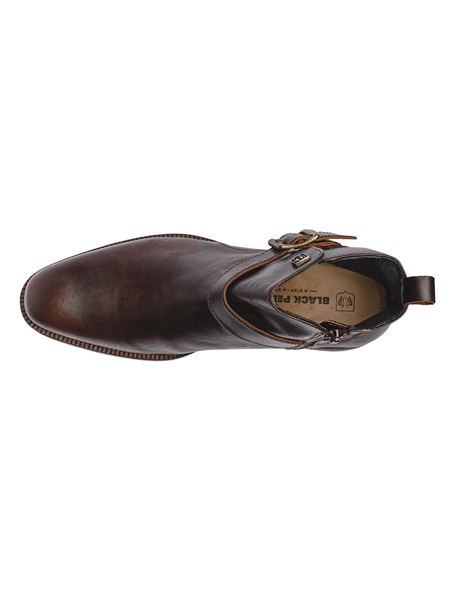 Botín black peppers de piel para hombre