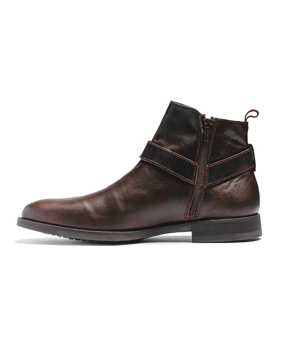 Botín black peppers de piel para hombre