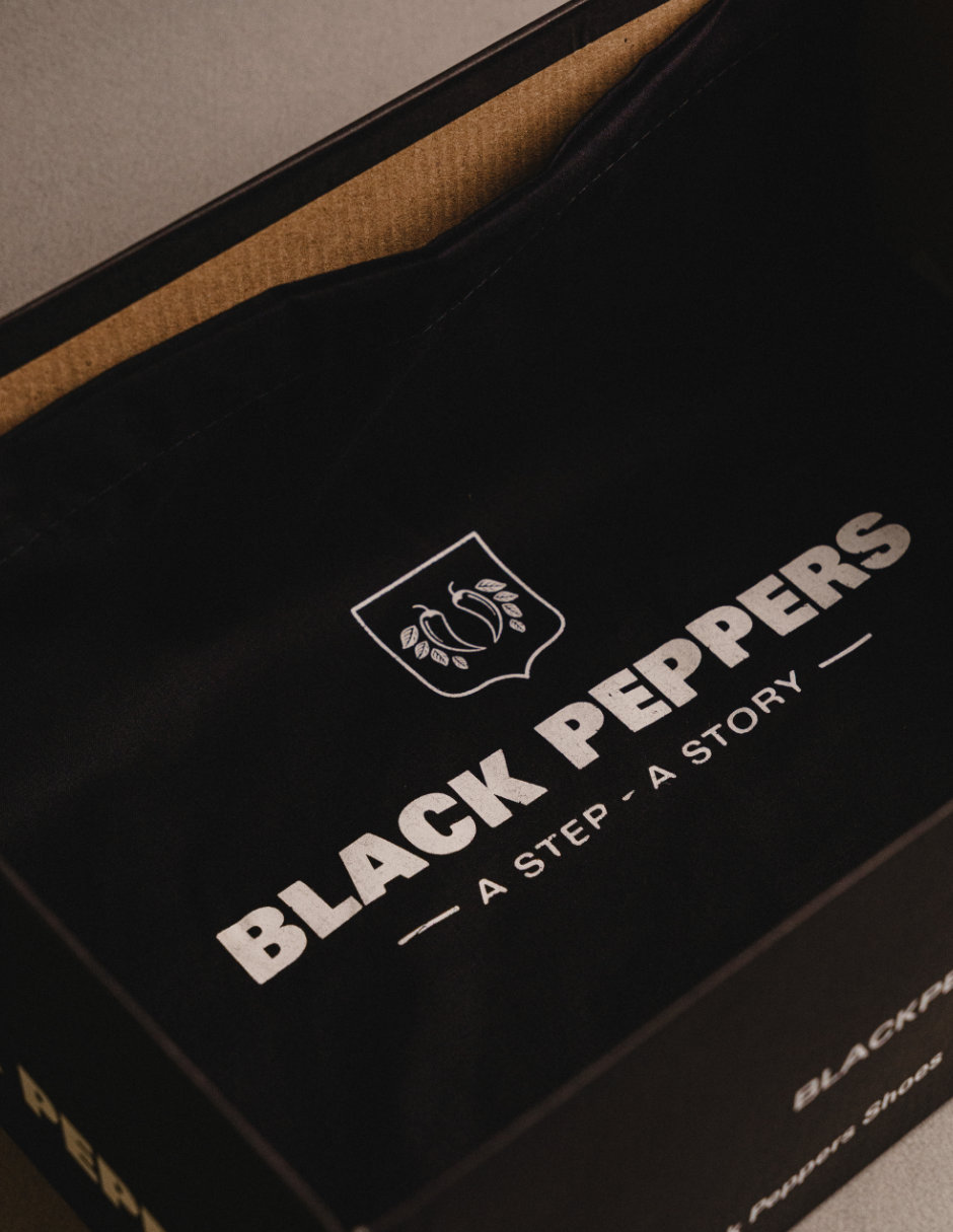 Botín black peppers de piel para hombre