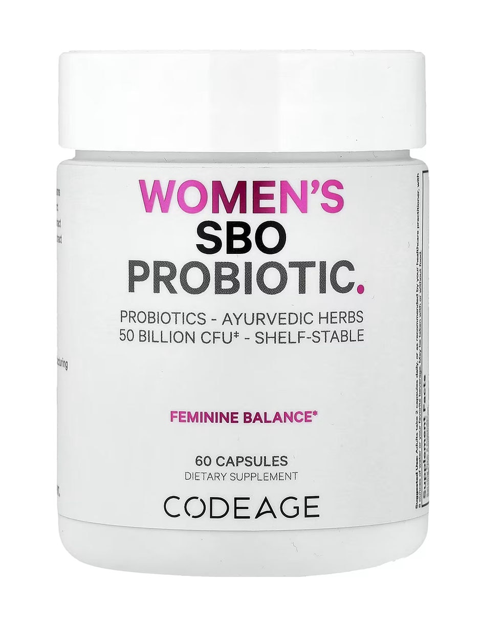 Probiótico sbo para mujeres 60 cápsulas codeage con probióticos de