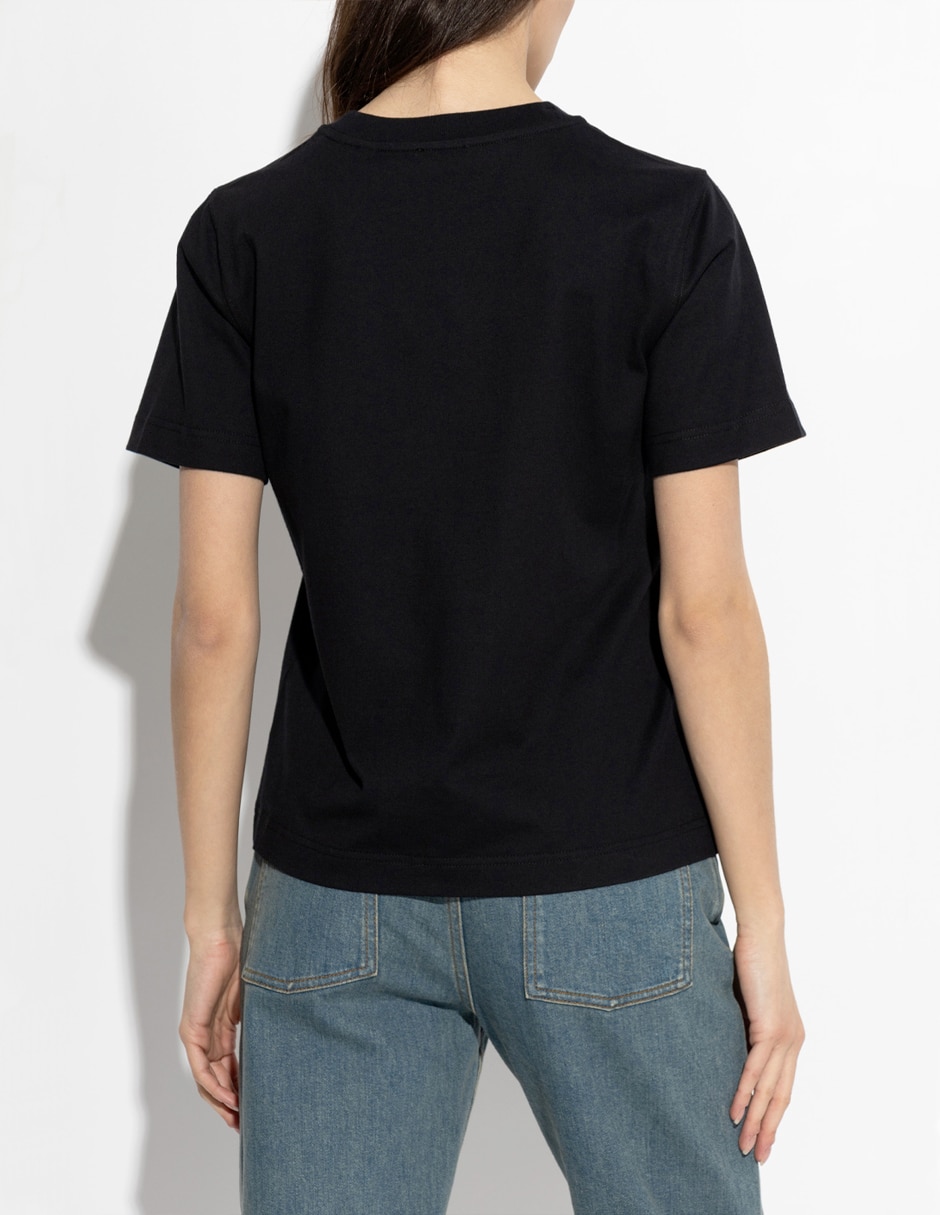 Playera manga corta fnc collezioni the perrito cuello redondo para mujer