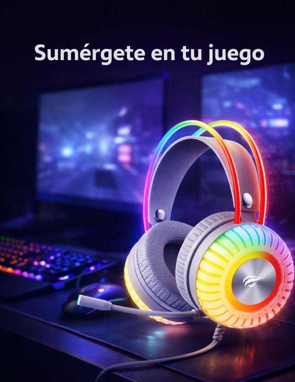 Audífonos gamer havit alámbrica h2046u