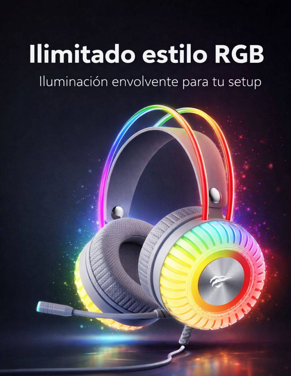 Audífonos gamer havit alámbrica h2046u