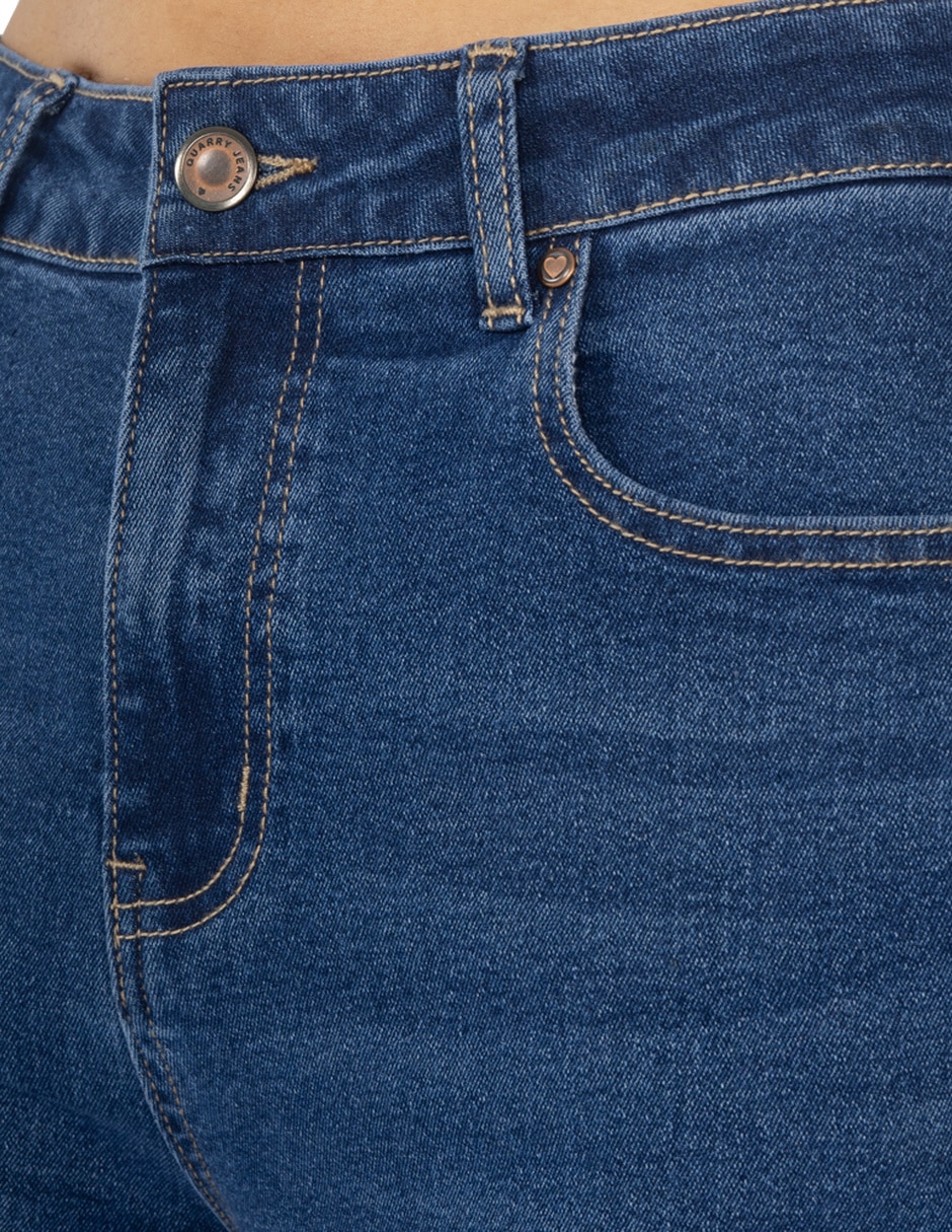 Jeans regular wide leg quarry jeans wide leg para mujer quarry corte cintura para mujer