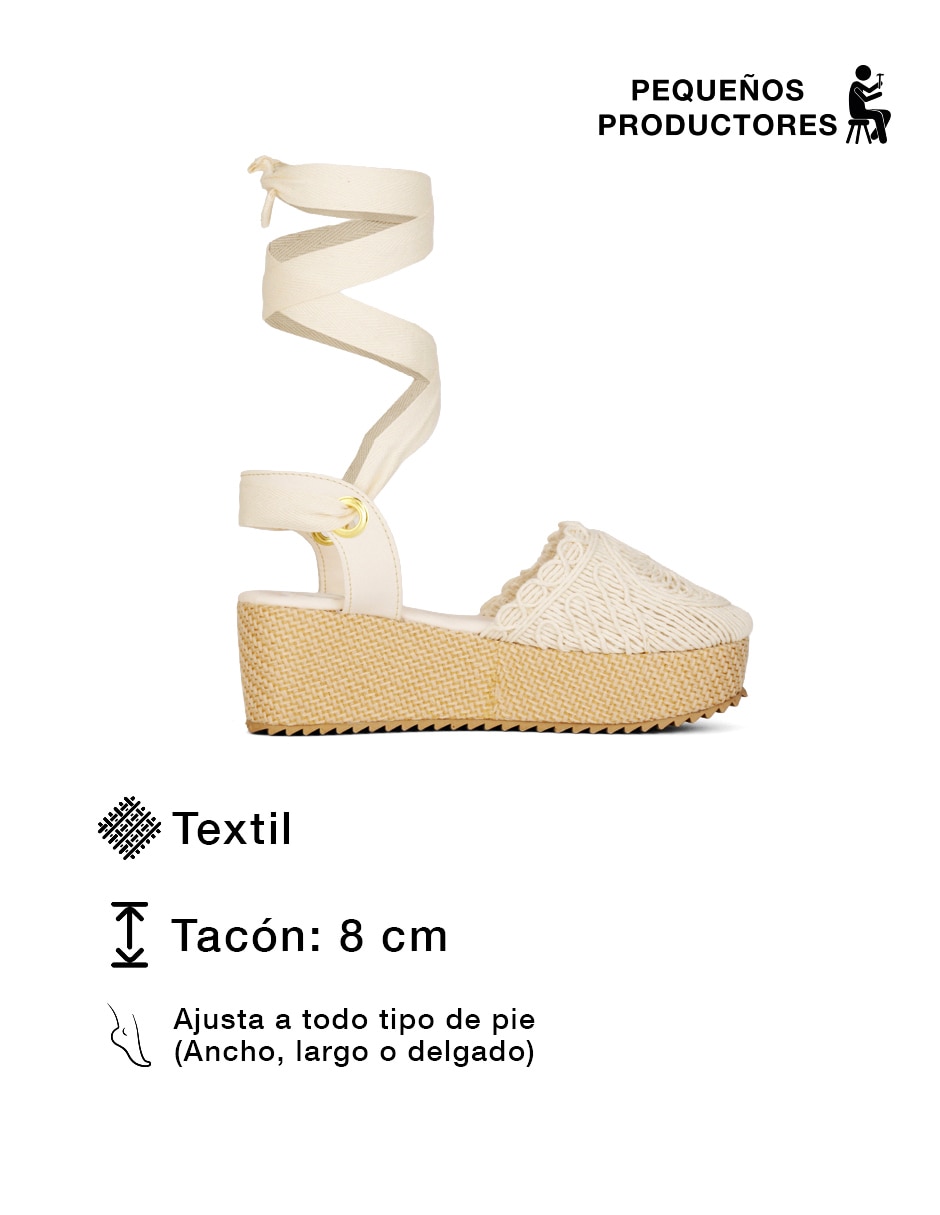 Sandalia pequeños productores para mujer 4
