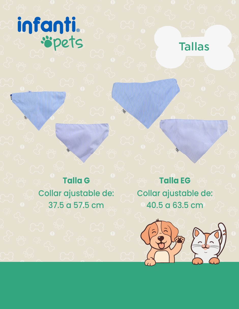 Collar decorativo para perro y gato bandana paliacate 7