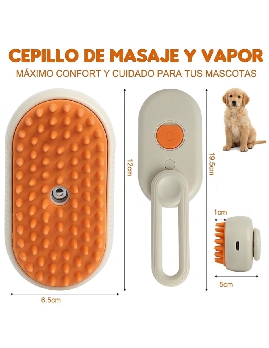 Cepillo Cm-Top de silicón para perro y gato