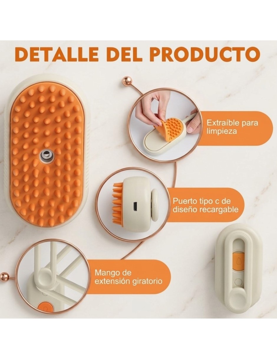 Cepillo Cm-Top de silicón para perro y gato