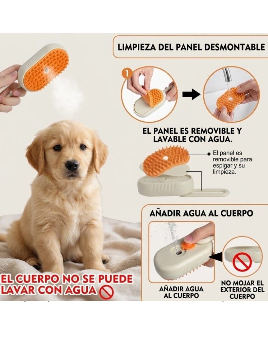 Cepillo Cm-Top de silicón para perro y gato