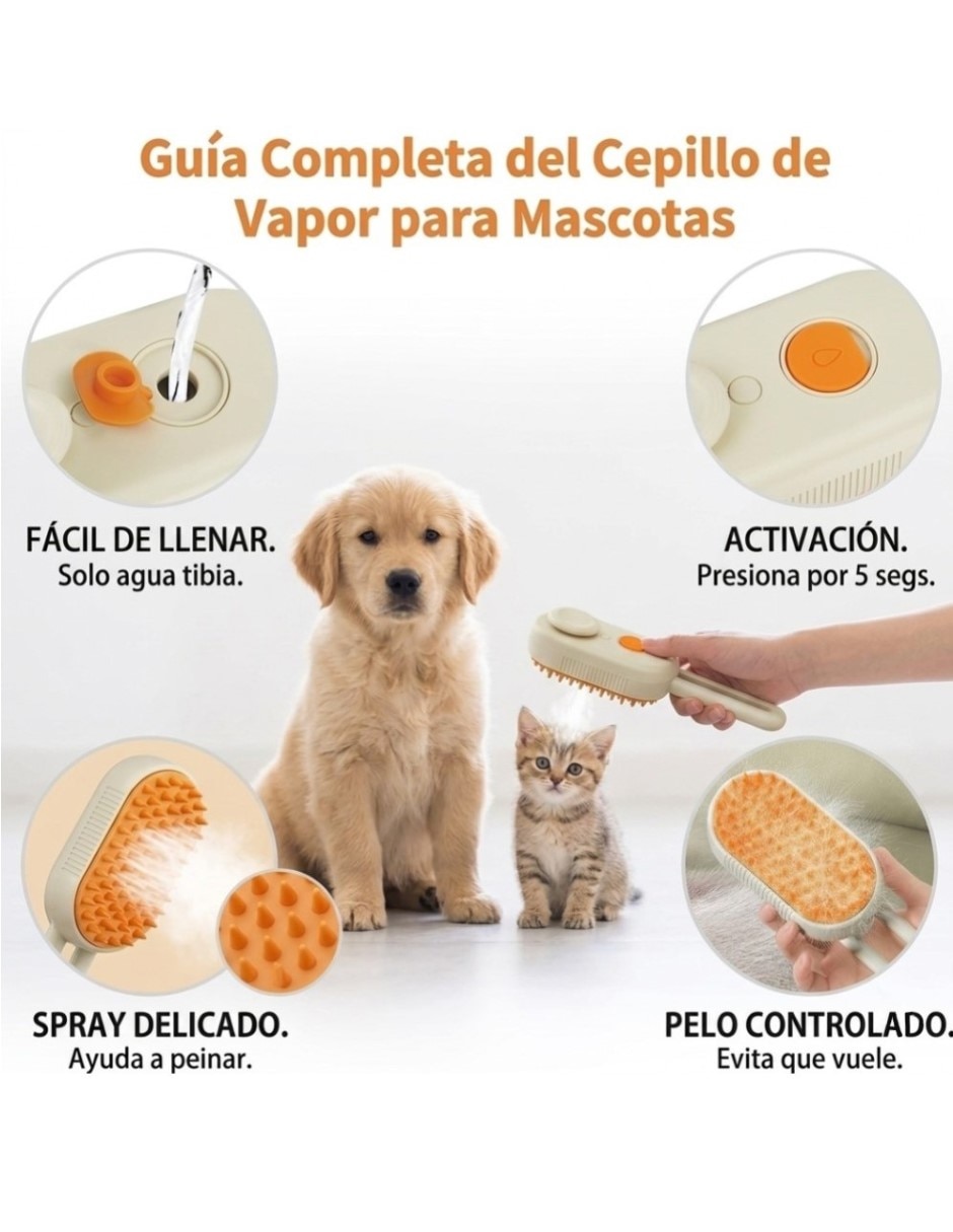 Cepillo Cm-Top de silicón para perro y gato