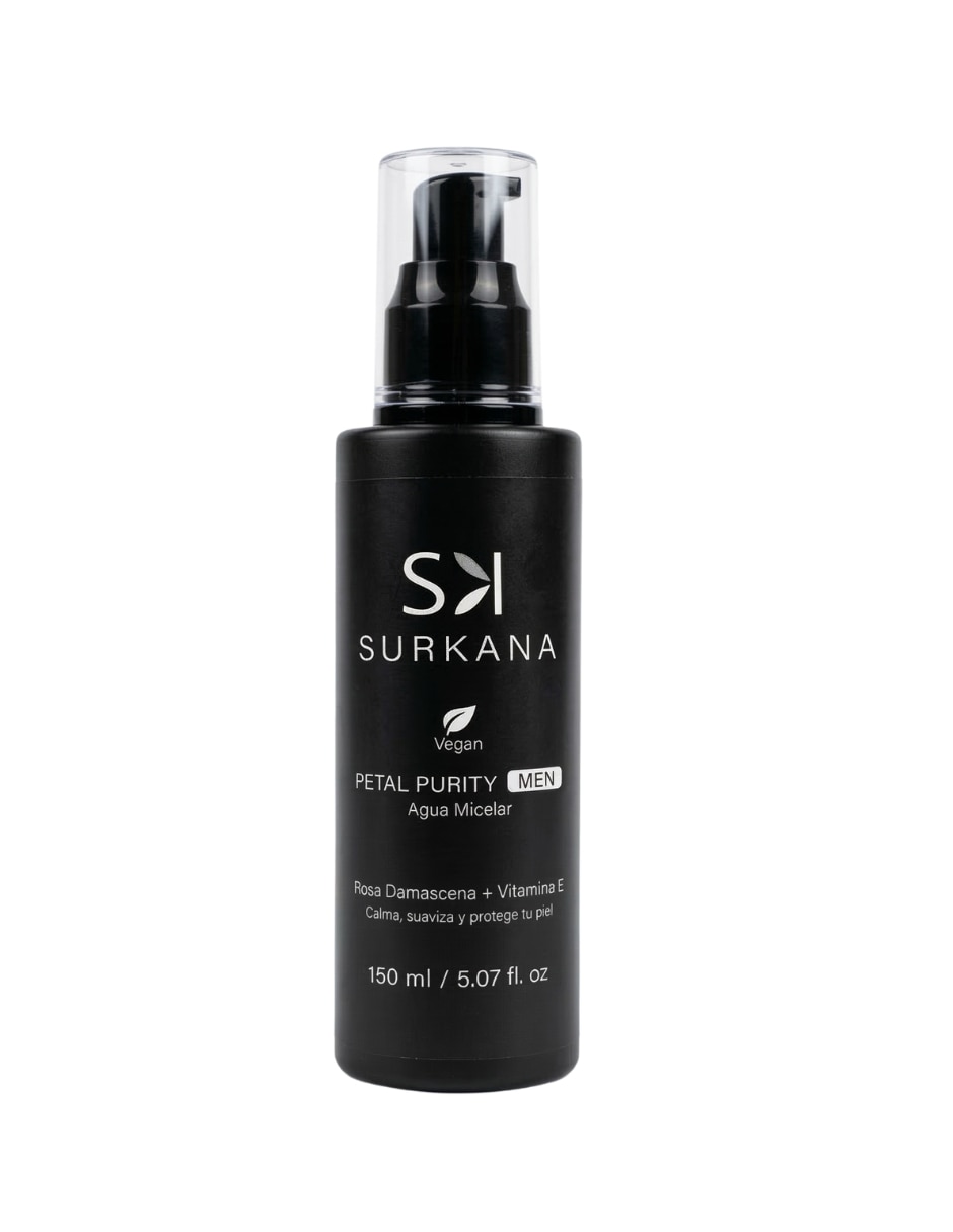 Facial agua micelar acné surkana men surkana para purificar