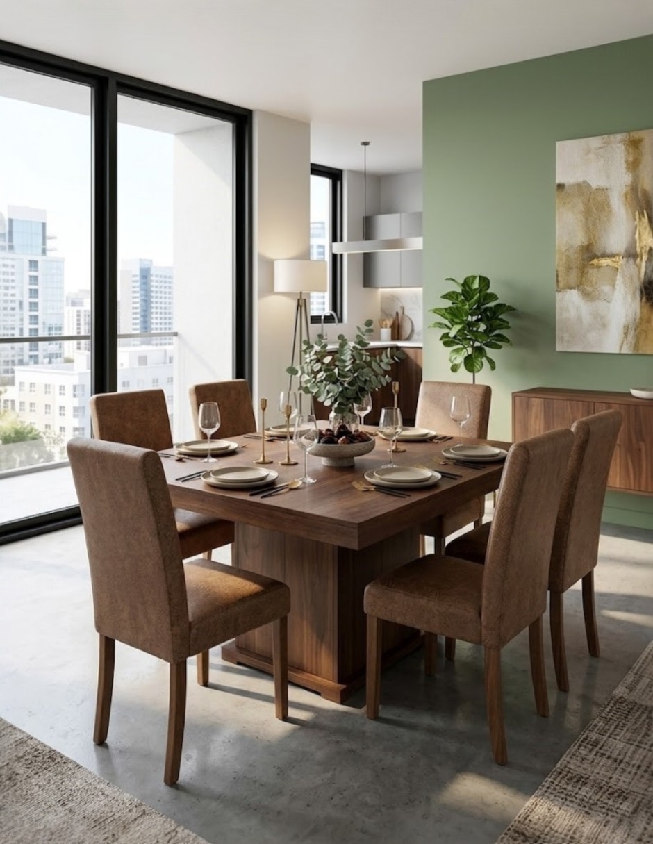 Comedor para 6 personas de madera 10