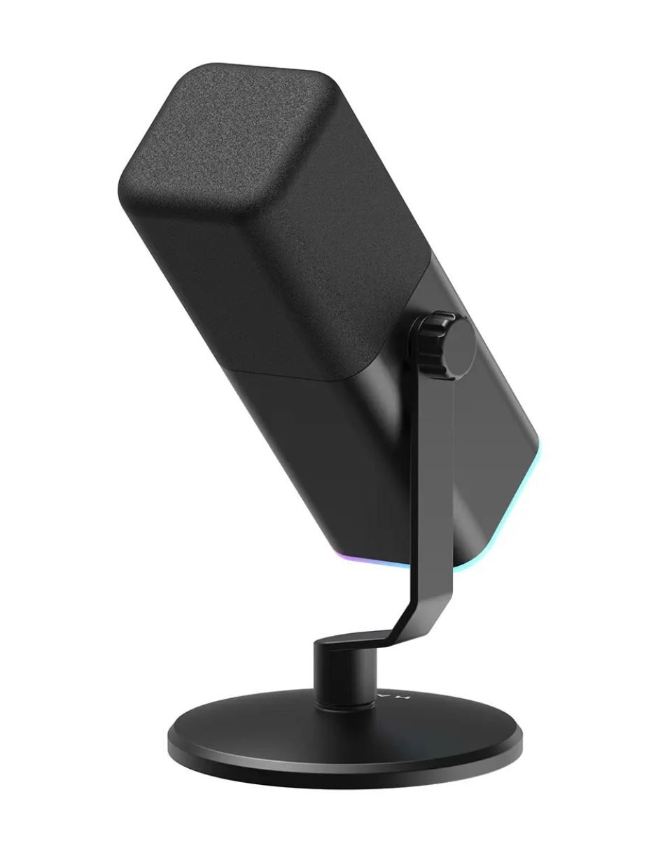 Micrófono gamer Havit Micrófono Gamer GK71, Luz RGB, Cancelación de ruido y tecla de silencio táctil alámbrica