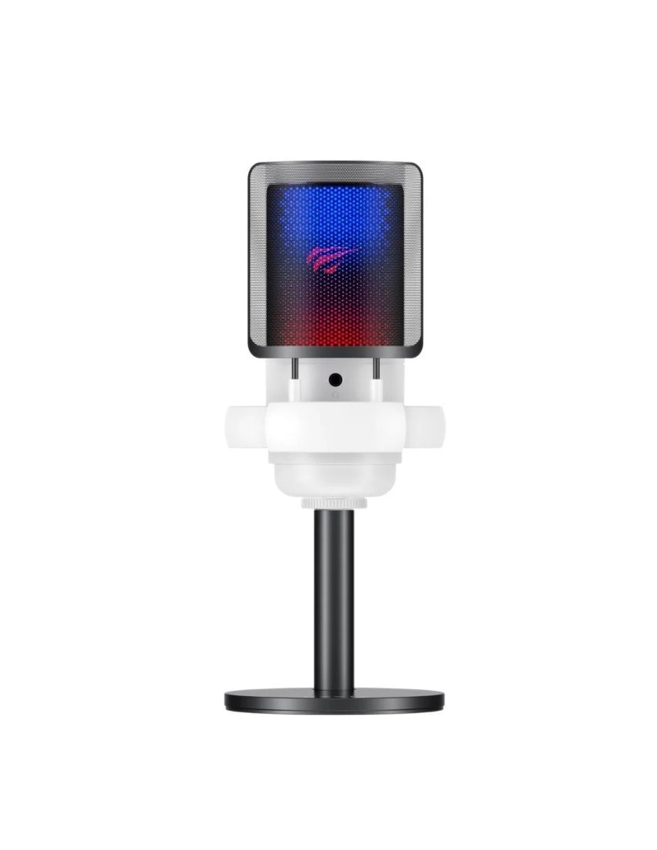 Micrófono gamer GK50, RGB - Cardioide - Cancelación de ruido - USB tipo C + 3,5 mm alámbrica