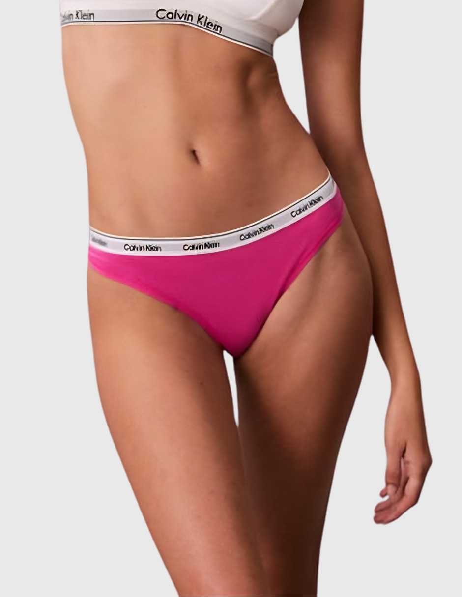 Set tanga de algodón y elastano para mujer 4